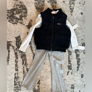 Juicy Couture Kids Set with Flared Leggings and Vest